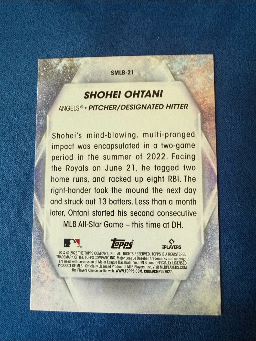 Topps Shohei Ohtani Holographic Card - Red White Gold